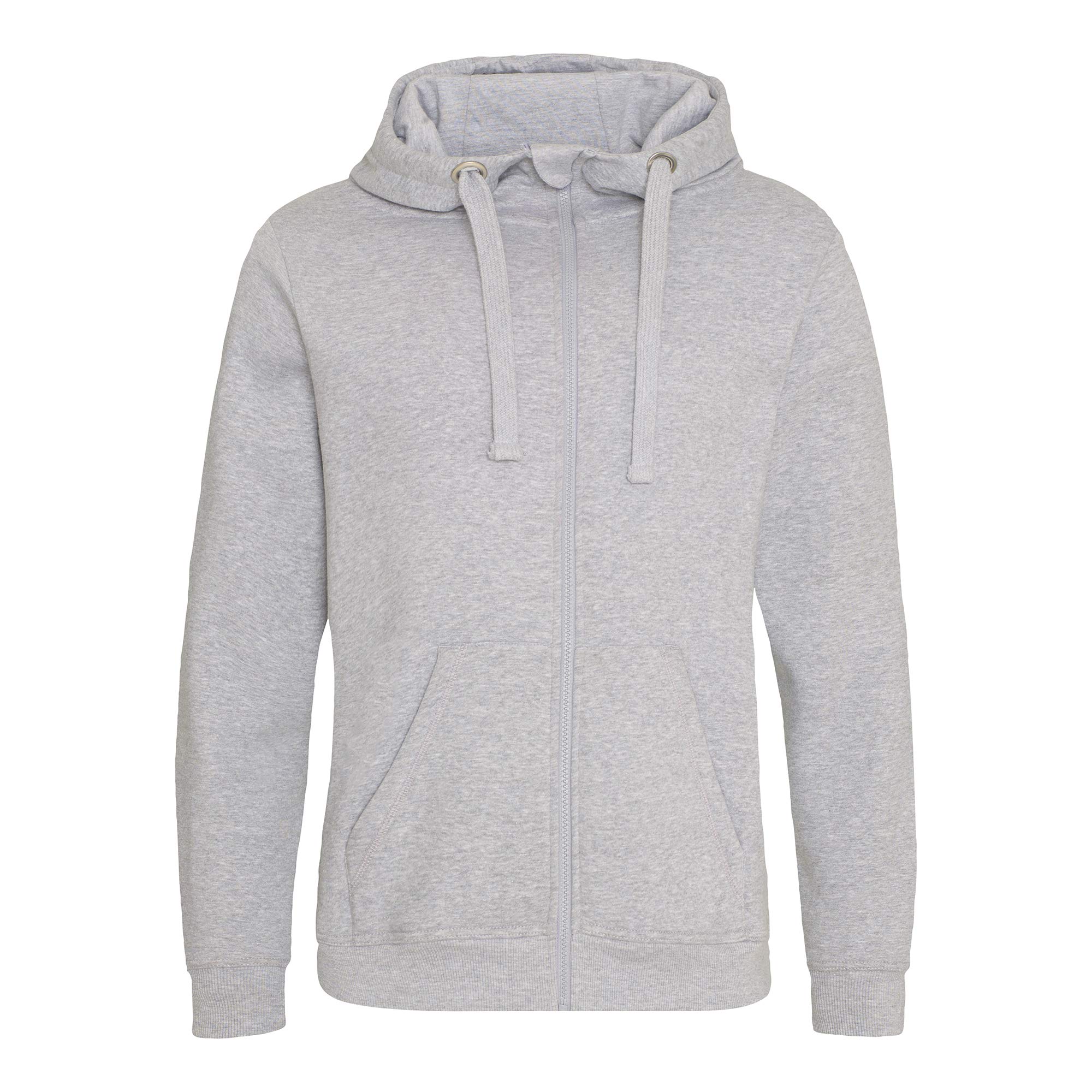 AWDis Just Hoods Mens Graduate Heavyweight Full Zip Hoodie (3XL) (Heather Grey)