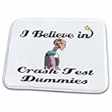 Dish Drying Mat - I Believe In Crash Test Dummies I Believe In Designs