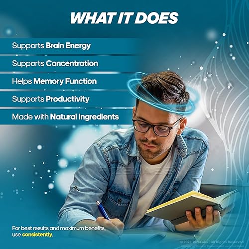 Miniatura 4 de rize labs - Cápsulas de complejo cognitivo fórmula diaria de enfoque y claridad con una mezcla equilibrada para el estado de alerta, soporte de