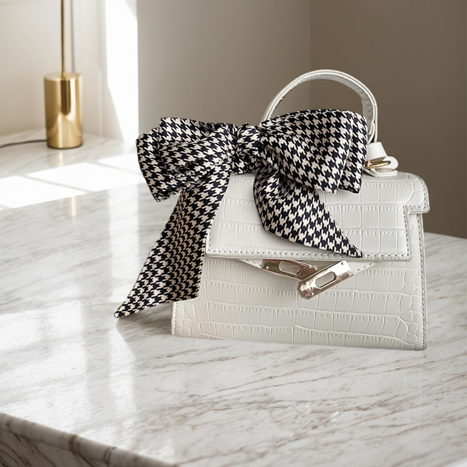 100% Mulberry Silk Scarf for Women Neck, Handbags,Bags, Purse, Hair Head Ribbon Skinny Scarf Silk Headband Scarf - Image 7