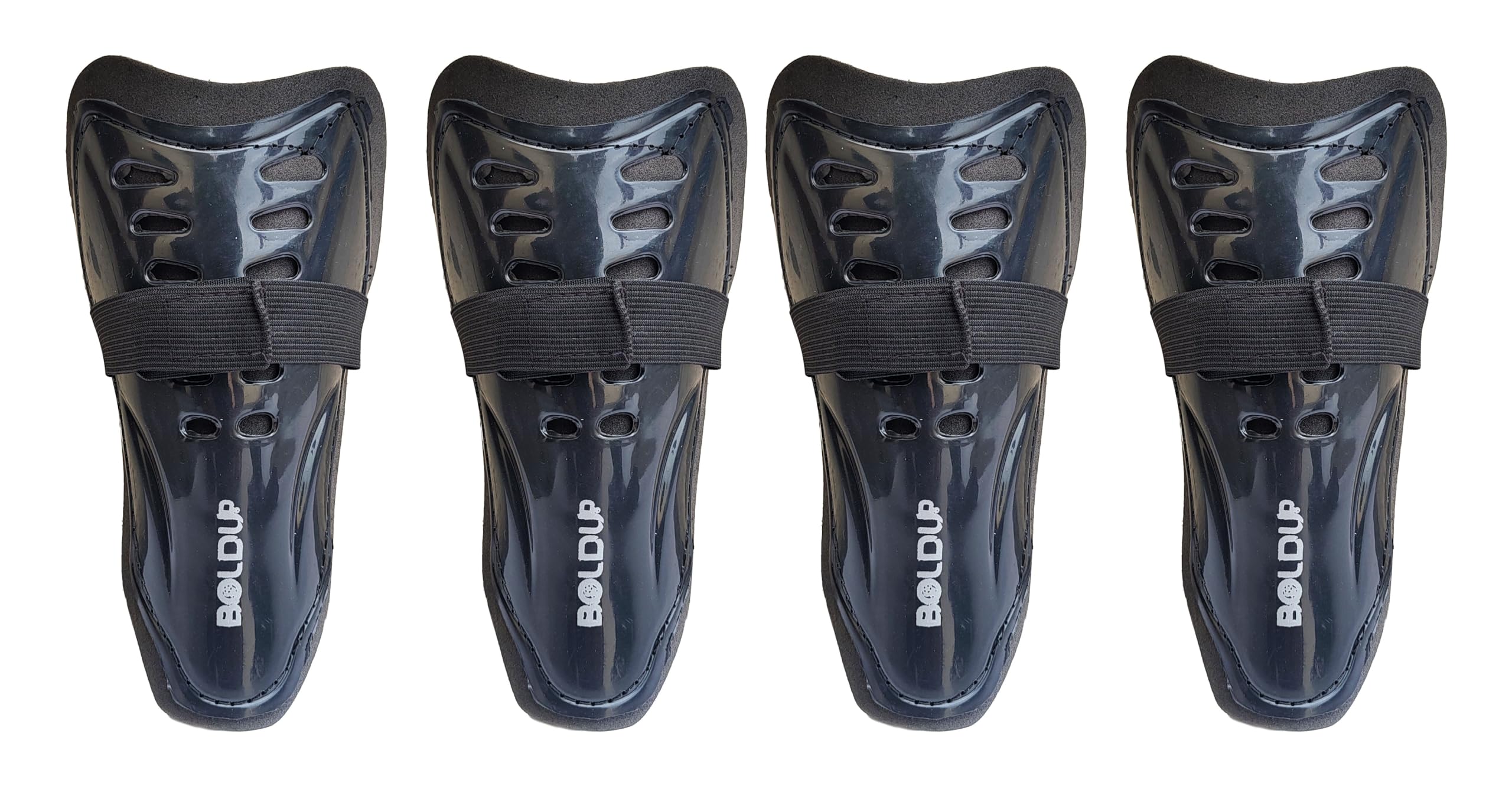 BOLDUP® Shinguards, Football Shinguards, Single Strap Shinguards, for Kids (Combo of 2 12 Hole Black Small) (B0CKPQ7GSJ) Amazon Price History, Amazon Price Tracker