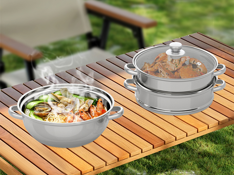 Amazon.com: Namiose 3-Tier Stainless Steel Steamer Pot 28cm Meat