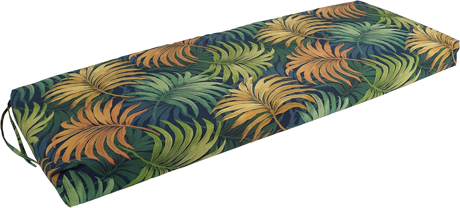 Blazing Needles Outdoor Bench Cushion, 54" x 19", Laperta Monsoon