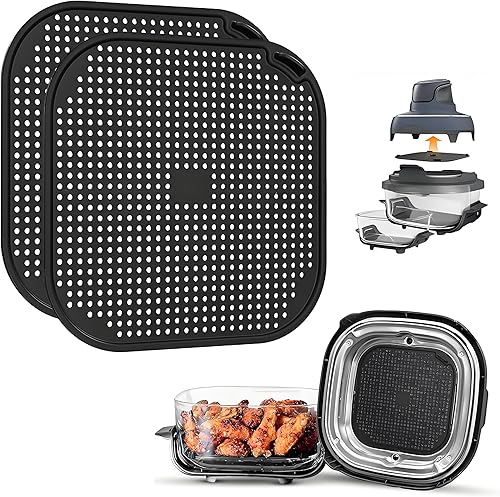 Protector de silicona contra salpicaduras para freidora de aire Ninja FN101, alfombrilla de silicona resistente al calor para freidora de aire Ninja