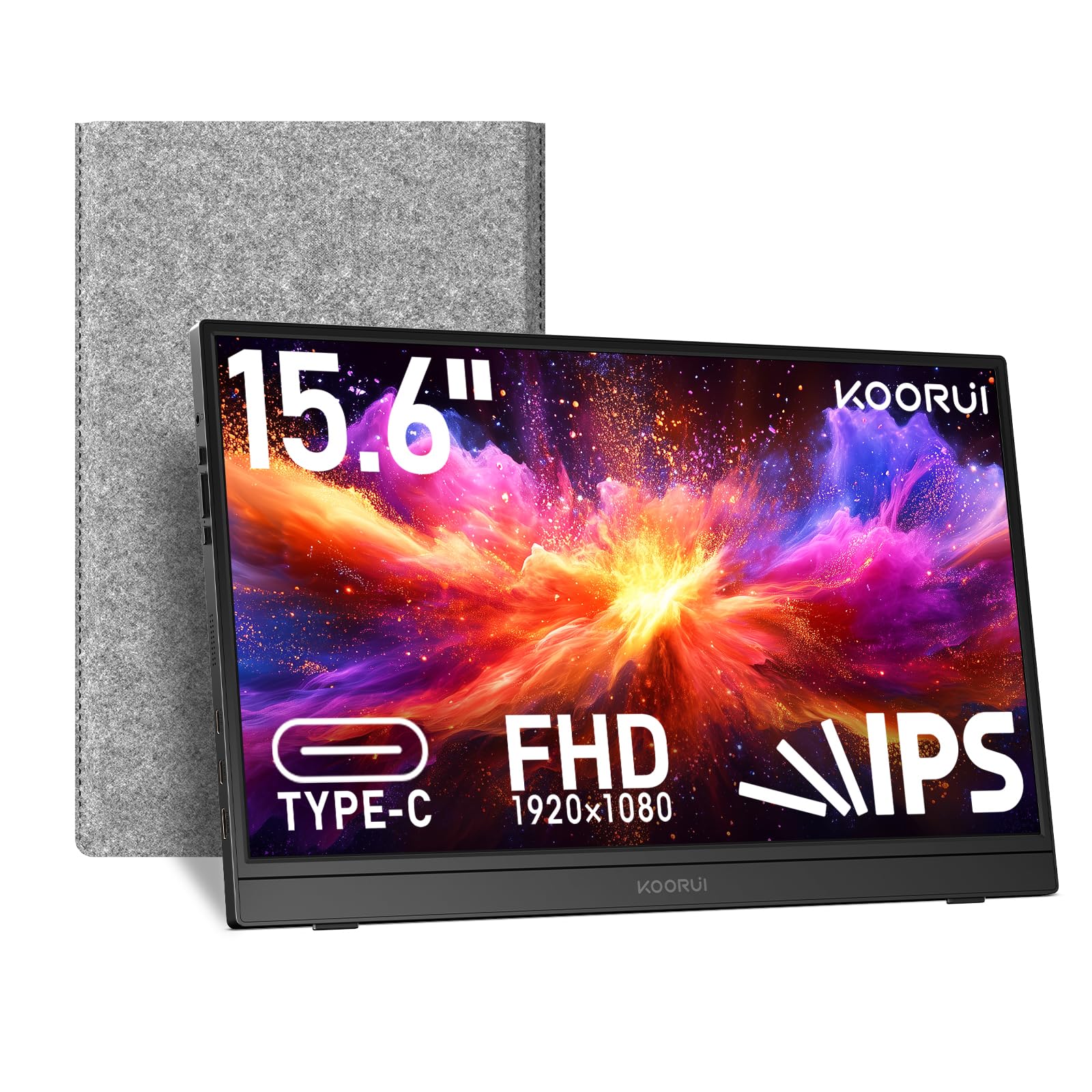 Amazon.com: KOORUI 15.6 inch Portable Monitor FHD 1080P IPS
