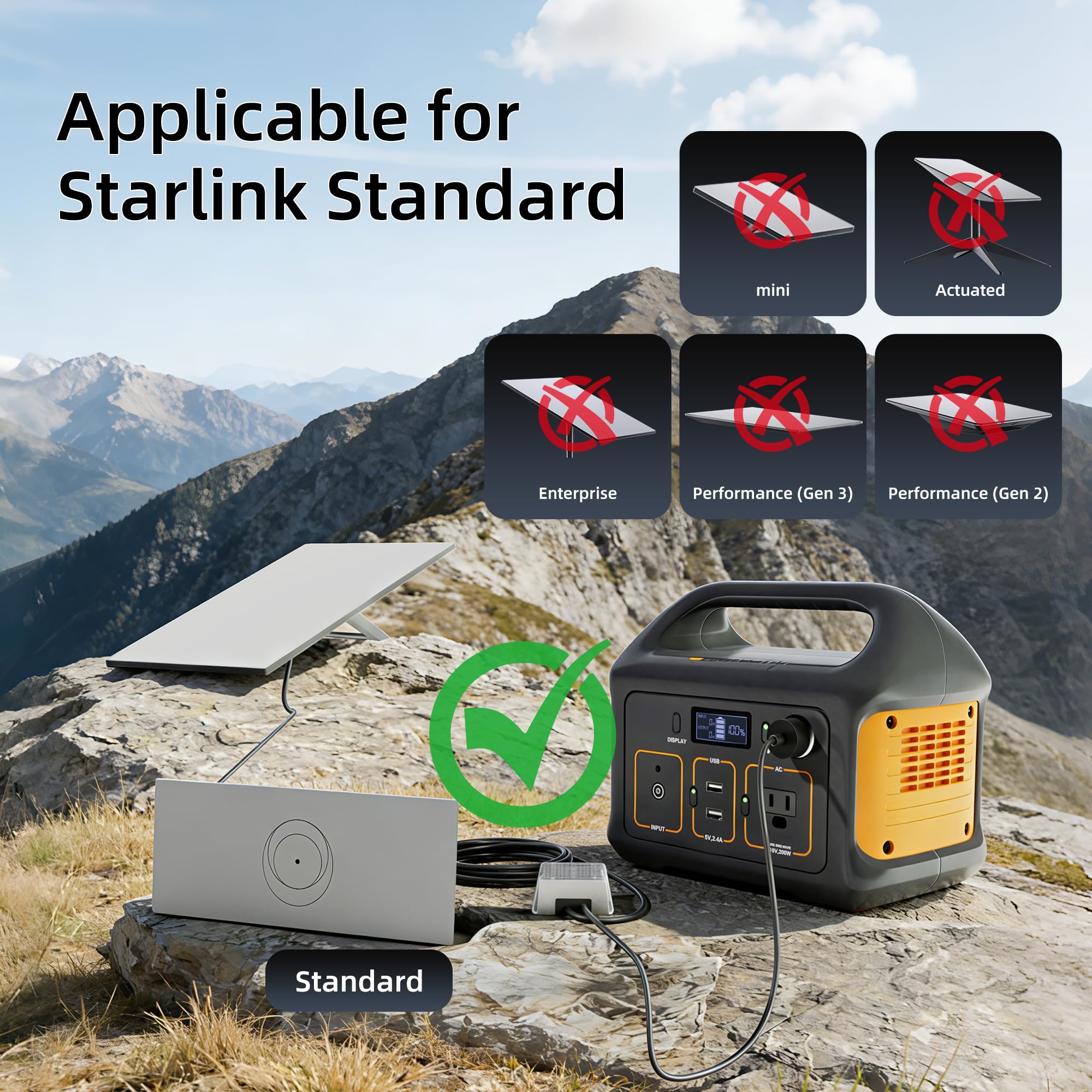 Starlink 3e generatie Starlink houder, 360 graden verstelbaar, met