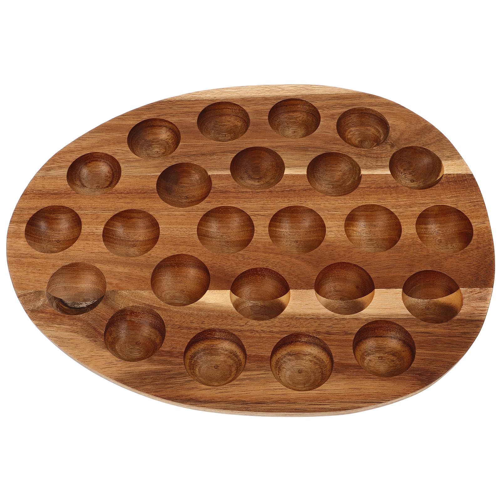 Bandeja de Huevos de Madera Minimalista para Mesa y Refrigerador, Fácil de Limpiar y Mantener, Organizador Práctico para Familia