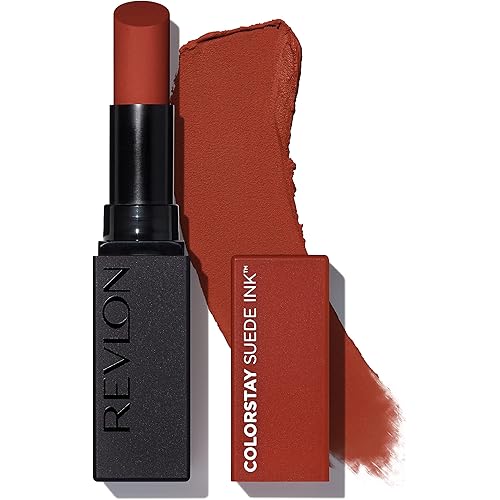 REVLON Lipstick, ColorStay Suede Ink, Built-in Primer, Infused with Vitamin E, Waterproof, Smudgeproof, Matte Color, 006 In the Money (Pack of 1)