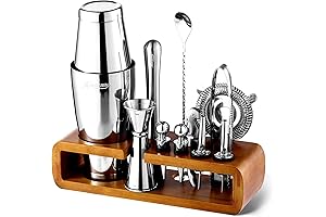 KITESSENSU Mixology Bar Kit with Stand - Your Gateway to Professional Home Bartending