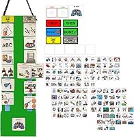 Vista 21 de Programa visual para niños – 133 tarjetas de plástico duraderas con imágenes y monedas con lazo suave Tabla de rutina diaria y recompensas por