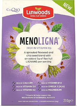 Linwoods Menoligna 210g- Regulation of Hormonal Activity, Perimenopause, Menopause & Postmenopause Symptoms