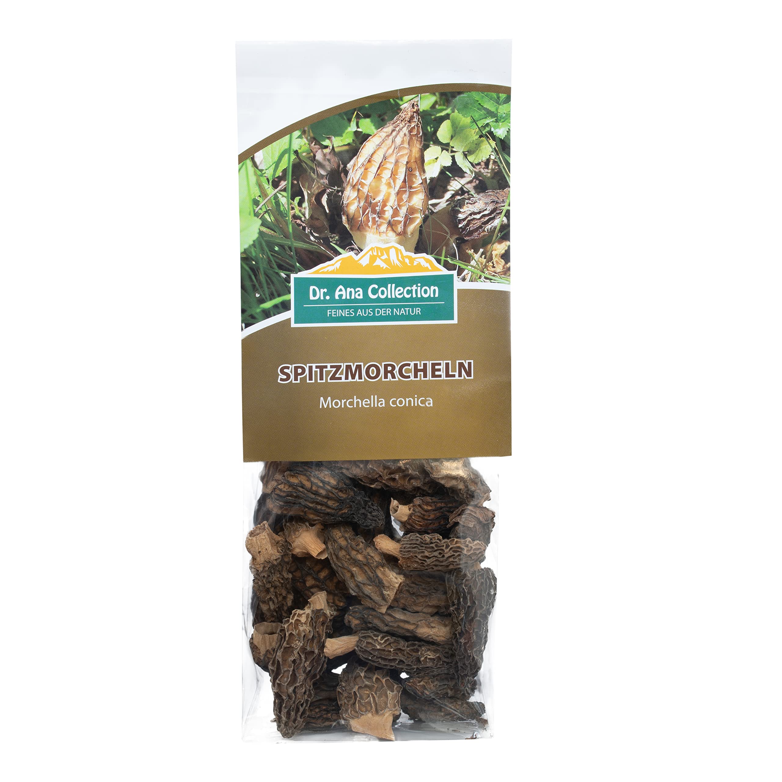 Dr. Ana Collection - getrocknete Spitzmorcheln ganze Köpfe (50g) | ohne Zusatzstoffe - 100% naturbelassen | aus europäischer Wildsammlung | Spitzenqualität