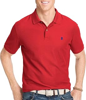 Izod Mens Advantage Performance Solid Polo, Real Red