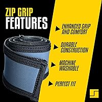 Vista 2 de Stromberg Carlson AM-ZIP39B Lend-A-Hand Zip Grip – Cubierta de neopreno con cierre de nylon para mango de agarre de RV, pasamanos de escalera, barra