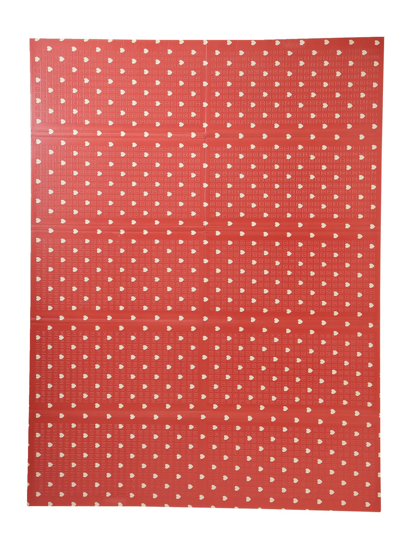 VERTBAUDET Grand tapis d'activités pliable Petit cœur