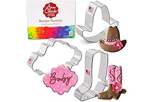 Cowboy/Cowgirl Cookie Cutters 3-Piece Set