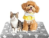 Reversible Dog Crate Pad Mat for Small Dogs & Cats - Dual-Sided All-Season Comfort, Machine Washable, Durable Kennel Bed 24x18 Inch