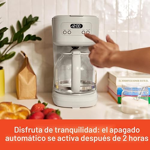 Miniatura 6 de bella Marcador de café programable de 12 tazas, accesorios reutilizables aptos para lavavajillas, pantalla LCD fácil, apagado automático, 900