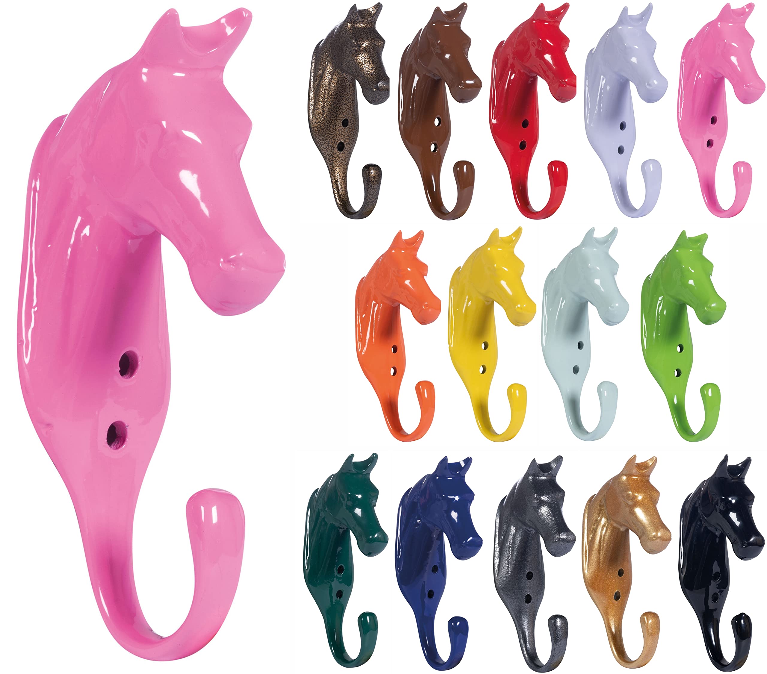 HKM Pferdekopf 13763 Horse Head Neon Green St