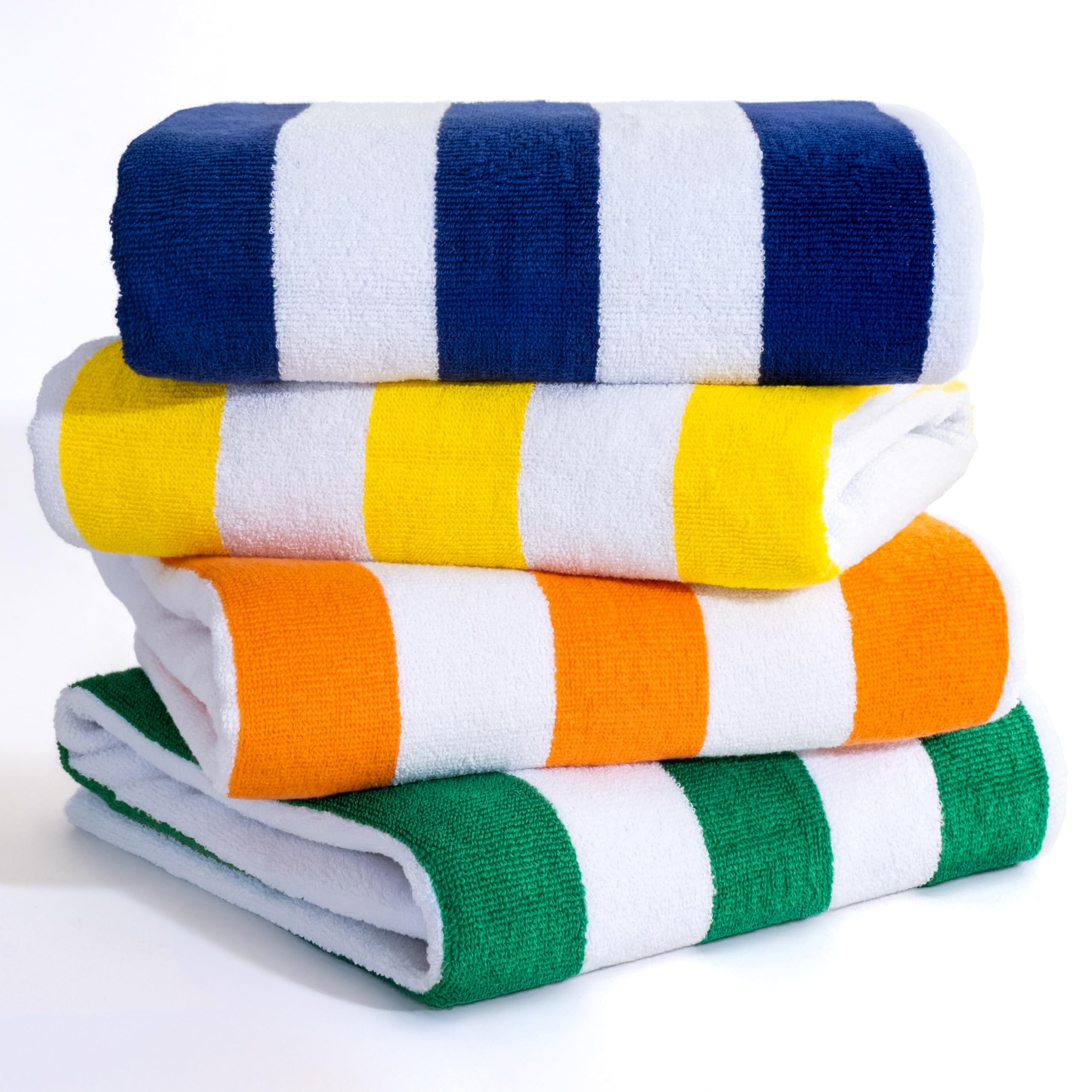 Amazon.com: American Soft Linen Cabana Striped Beach Towels, 30x60