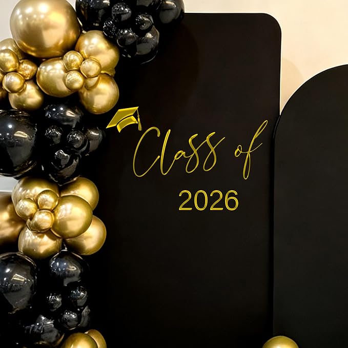 Calcomanía Dorada Clase de 2026 - Decoración para Fiesta de Graduación miniatura 4