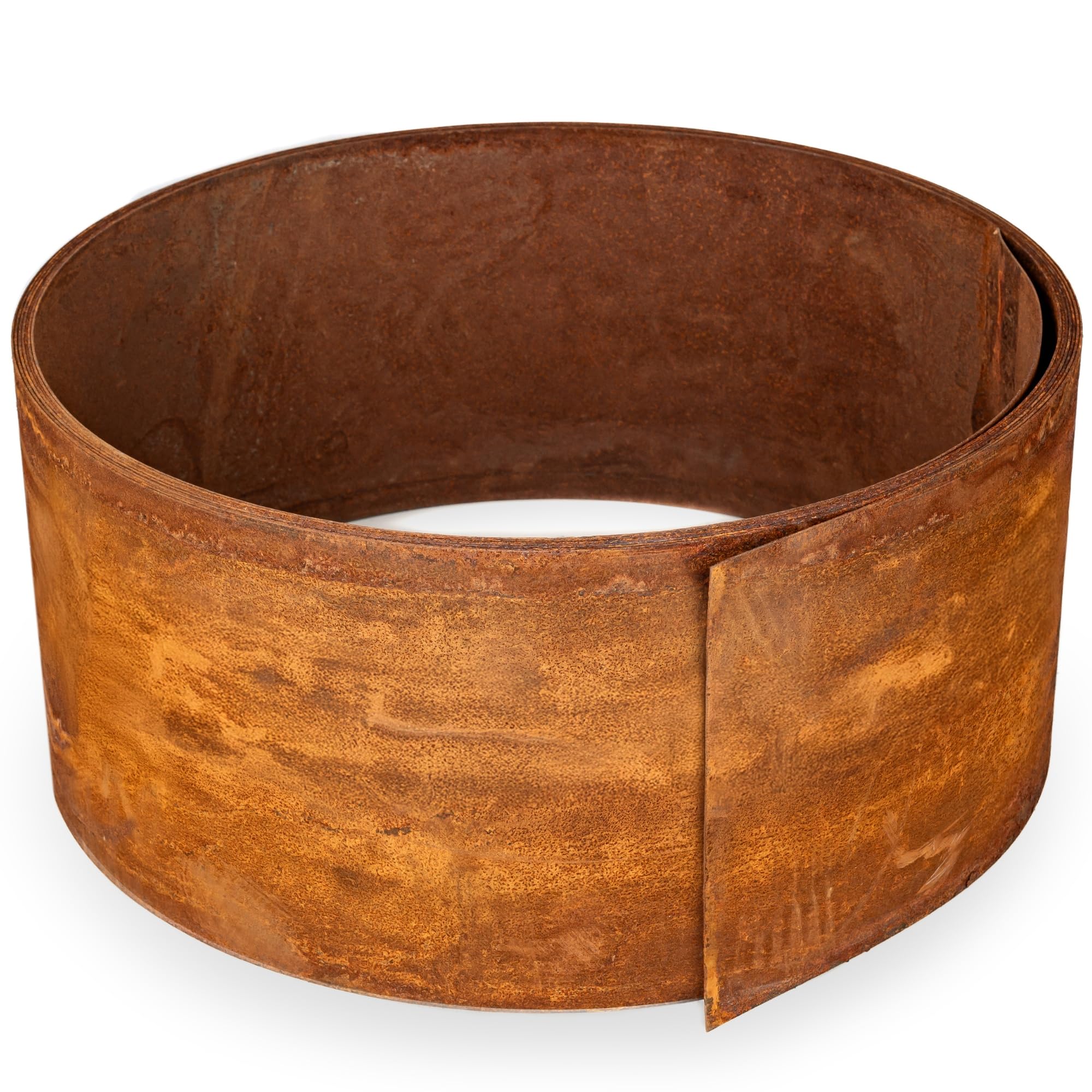 UNIGARDIA Bordura per Giardino in Acciaio Corten 10 m, Spessore 1 mm - Bordura per Aiuola in Metallo, Altezza 20 cm - Installazione Facile - Bordo per Prato in Ruggine, 1 Paio di Guanti Inclusi