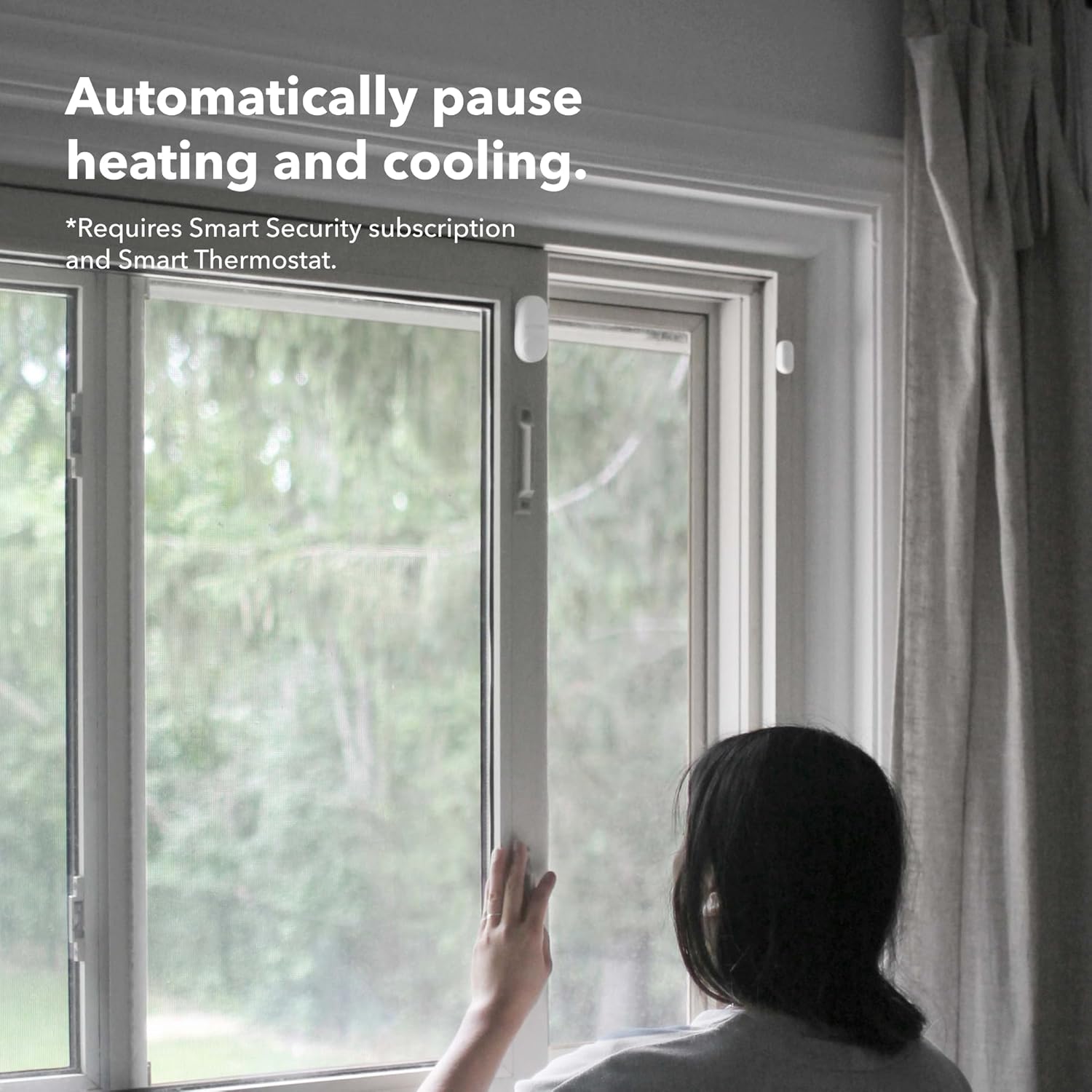 ecobee Smart Sensor for Doors  Windows 2 Pack - Wifi Contact Sensor for Home Security, Energy Savings - Compatible with Smart Thermostats - Temperature sensor, white ecobee Smart Sensor for Doors  Windows 2 Pack - Wifi Contact Sensor for Home Security, Energy Savings - Compatible with Smart Thermostats - Temperature sensor, white