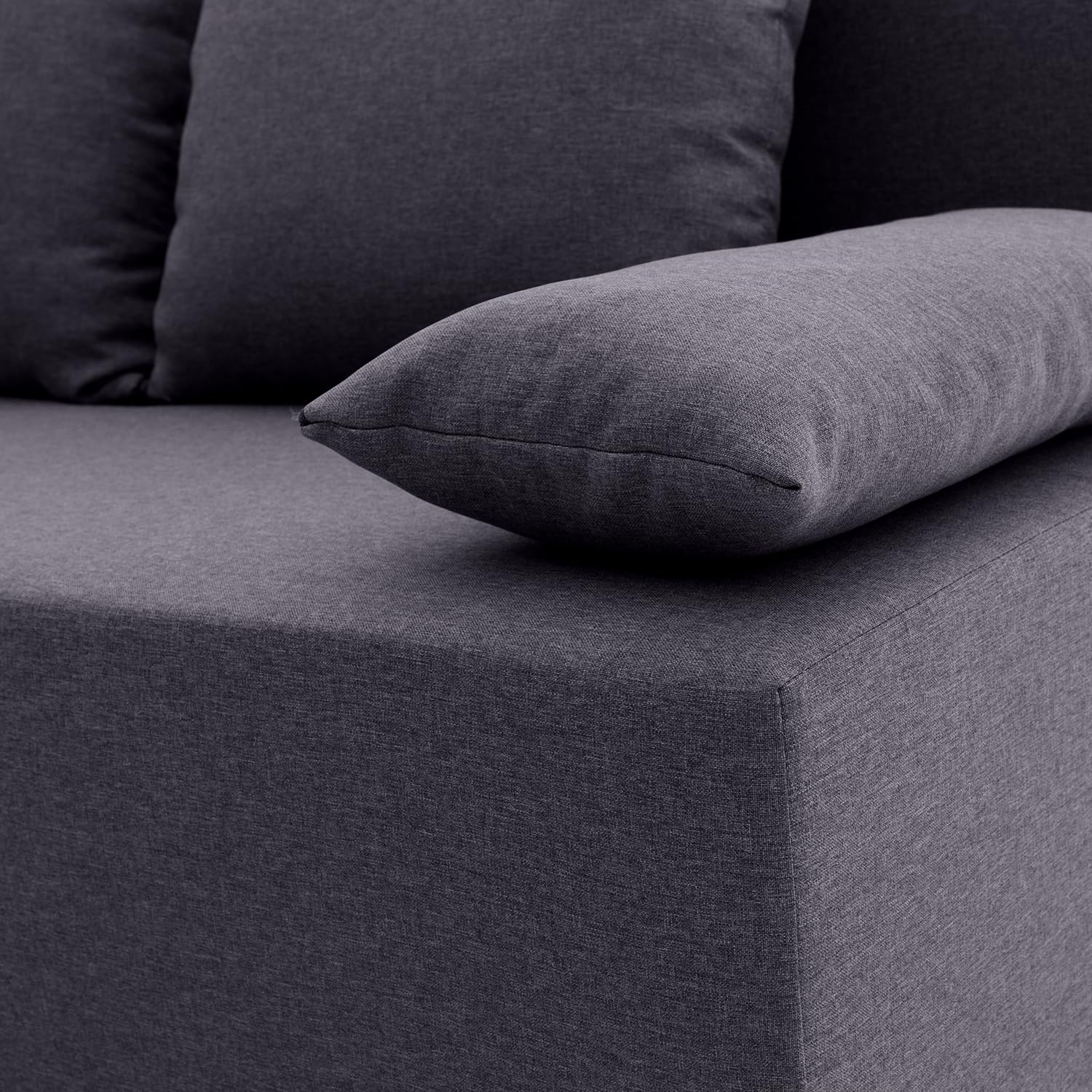 Couch SINE 190x75 mit schlaffunktion - Klassisch Design - Schlafcouch mit Stauraum - Kissen - Auswahl an Farben (LUX 06)