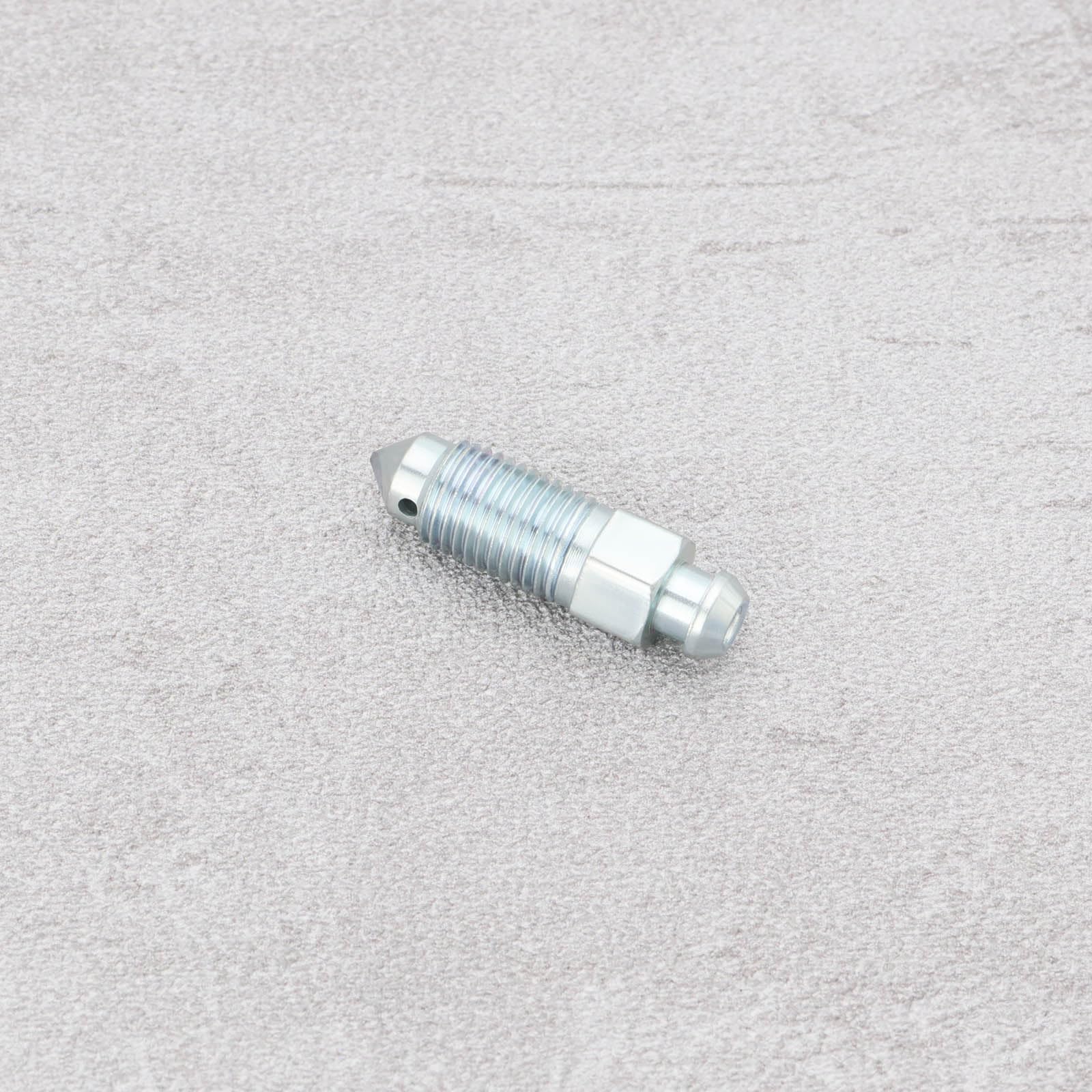 4 Pezzi Q235 Vite di Spurgo Pinza Freno in Acciaio 3/8-24 Nipplo Freno Compatibile con Harley-Davidson 502660 Argento