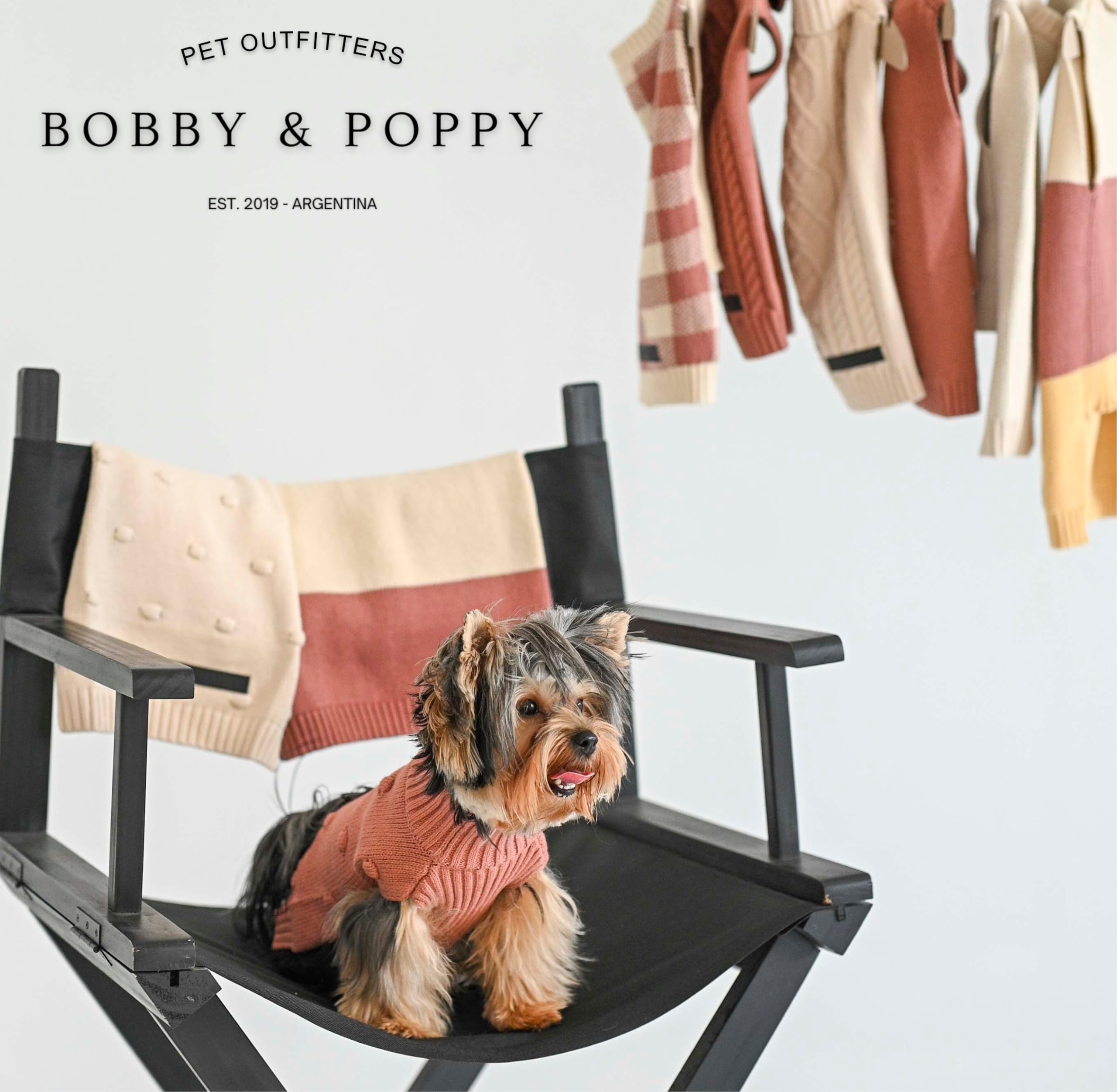 Bobby & Poppy Strick Hundepullover, Warmer Winterpullover für kleine, mittlere & große Hunde, ultrasofter Hundepulli Zopfmuster Dackel Französische Bulldogge Welpen - Grün L Cable Dog_Green_L