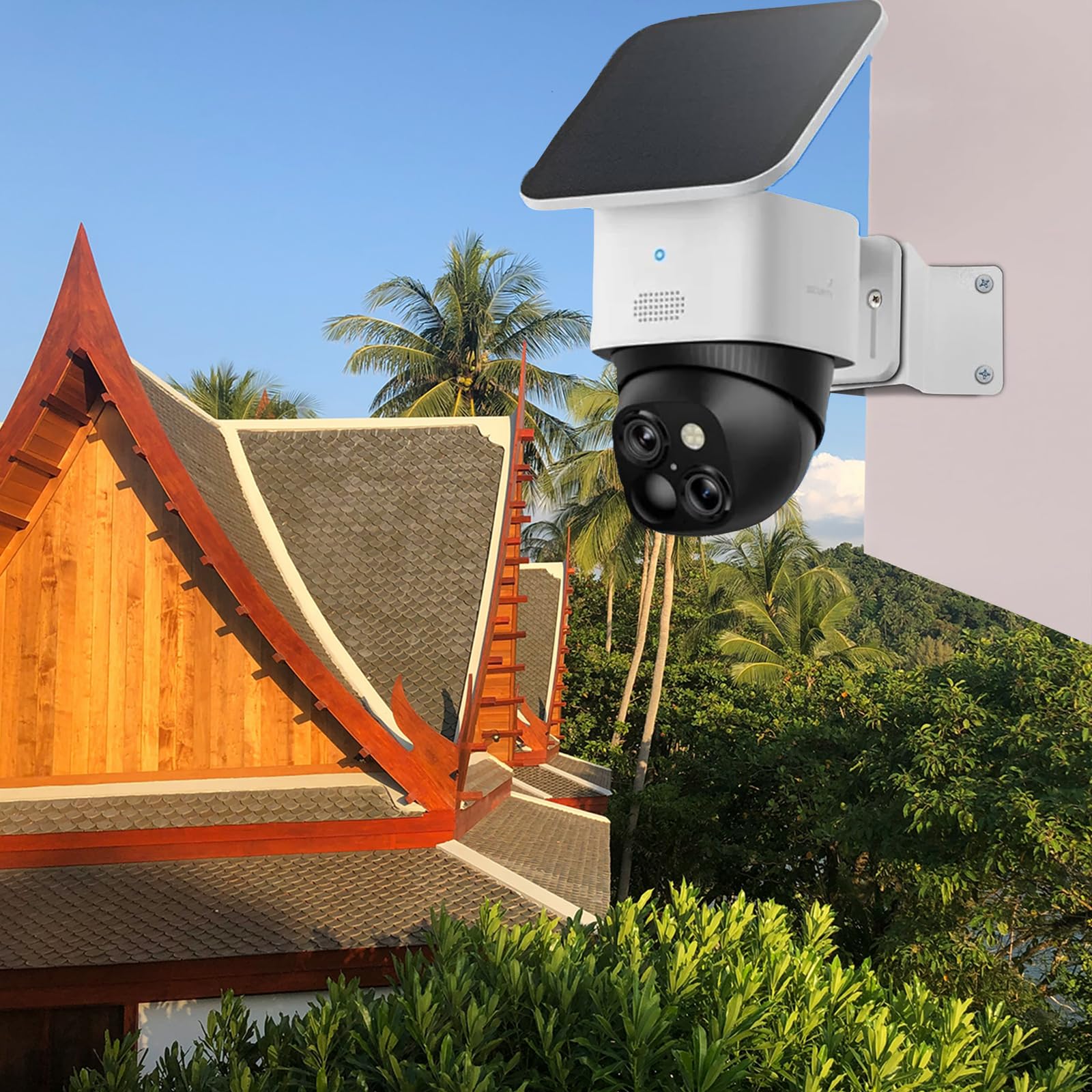 Stainles Steel Corner Mount Bracket Compatible with eufy SoloCam S340/E30/S330/E42,Exterior Wall Mounting Corner Bracket for PTZ Camera,Angle Mount Holder CCTV Surveillance Camera Adapter(Small Size) - Image 3