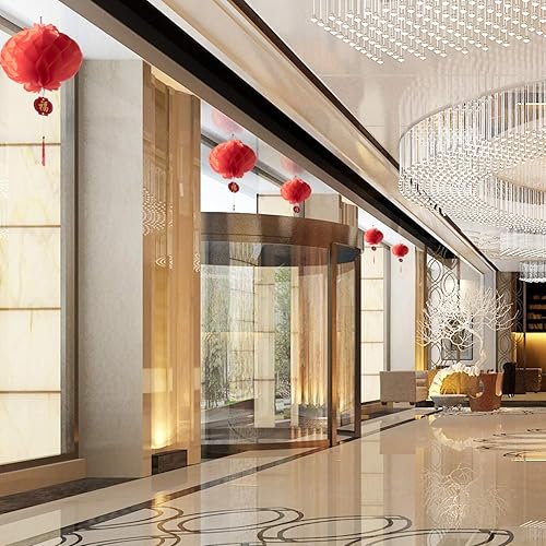 Miniatura 5 de ASIAN HOME Faroles colgantes de papel rojo para festival de primavera chino, boda, celebración, festival de faroles, decoración festiva (12