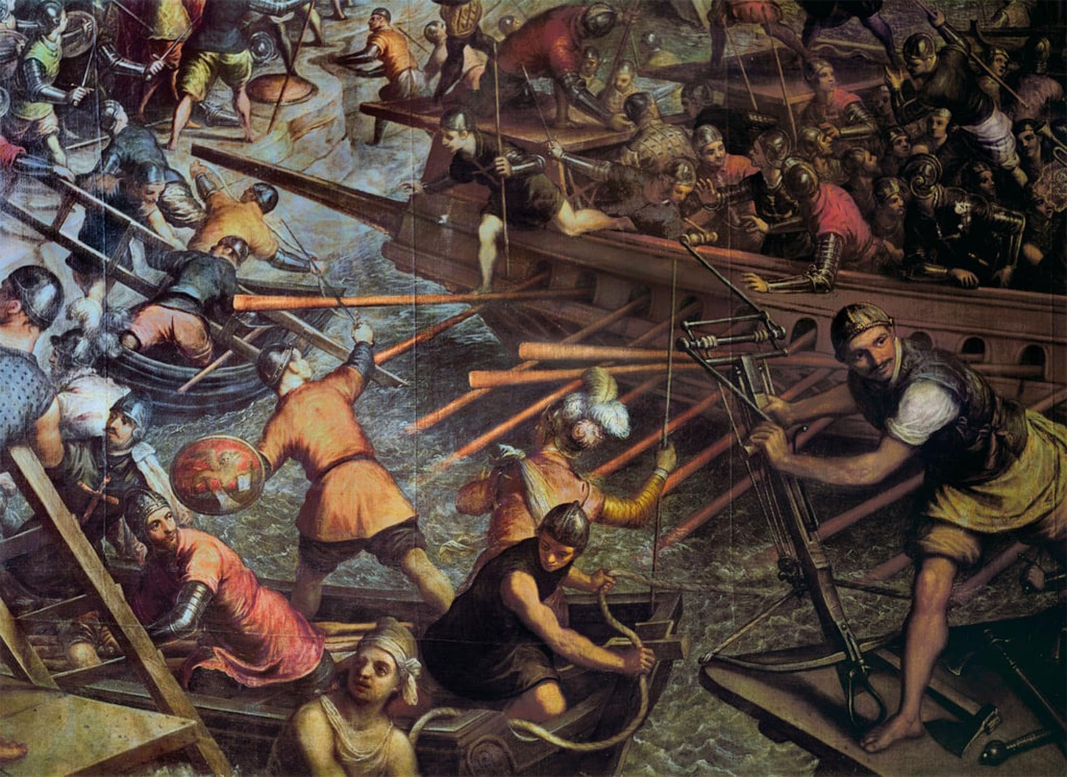 ARTXLXXBN Famous Art Print Poster Vintage Wall Art the Capture of Constantinople in by Jacopo Robusti Tintoretto Canvas Art Poster for Home Decor 60x90cm