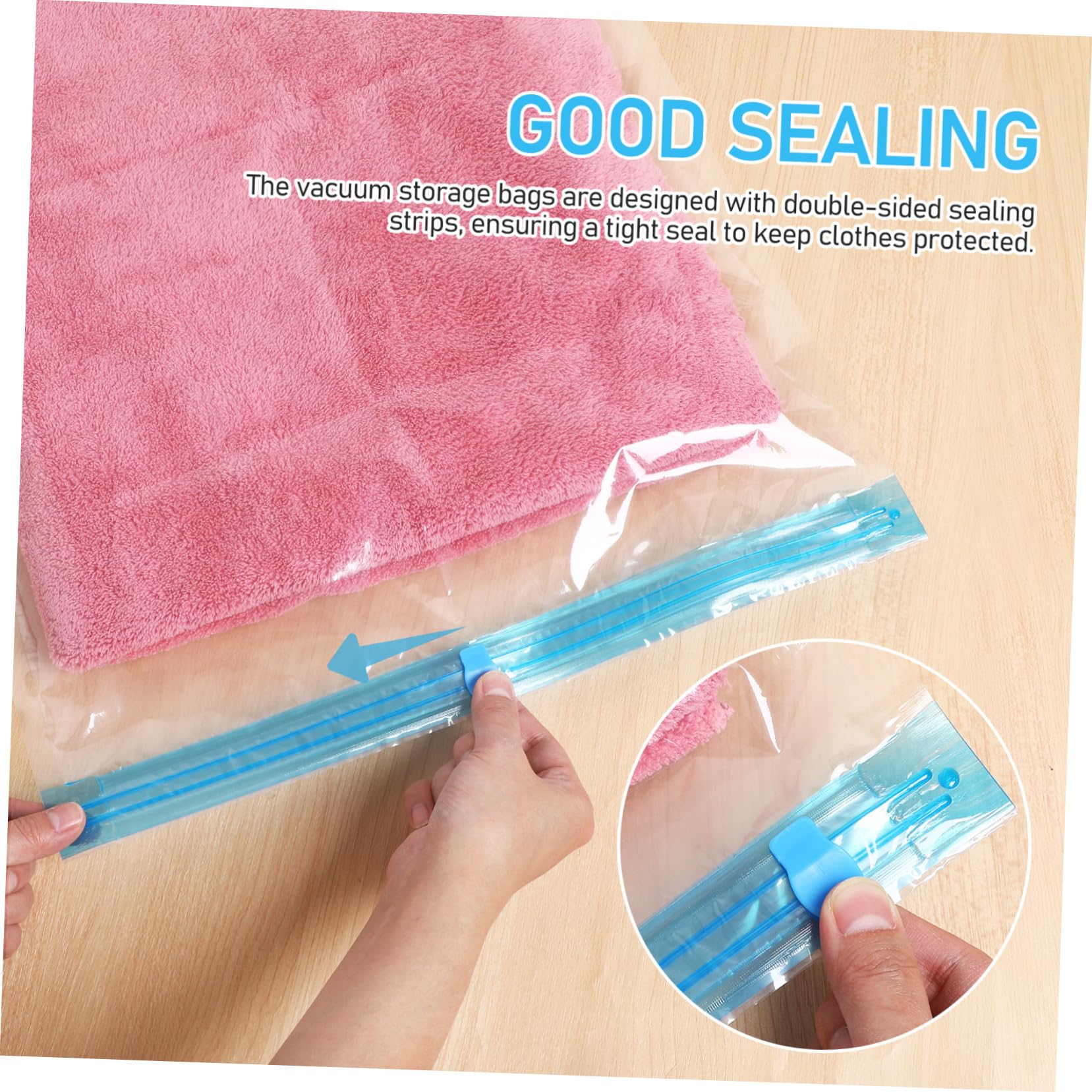 LABRIMP 12pezzi Sacchetti Da Viaggio Compressivi Pz Buste Sottovuoto Per Imballaggio Per Trasportare Abbigliamento e Accessori Durante Viaggi Campeggio e Conservazione Casa Pz