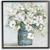 Vista 17 de Stupell Industries Ramo de flores de aster floreciente, pintura de ramo morado suave, arte de pared enmarcado, diseño de Carol Robinson