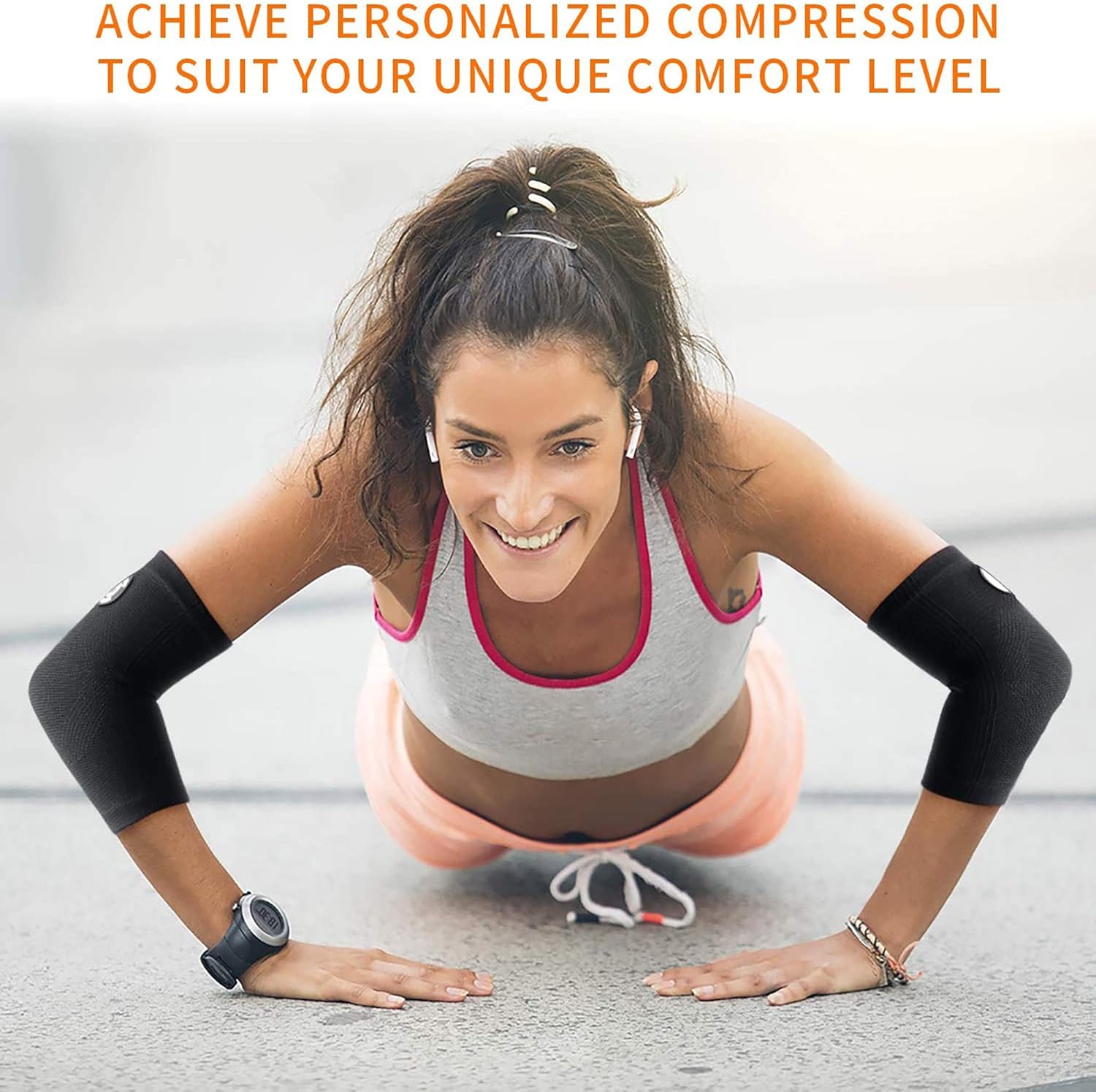 CAMBIVO 2 Pack Elbow Brace for Tendonitis, Tennis Elbow Compression Support Sleeve for Golfers Elbow Pain Relief, Arthritis, Bursitis, Workout, Weightlifting : Health & Household