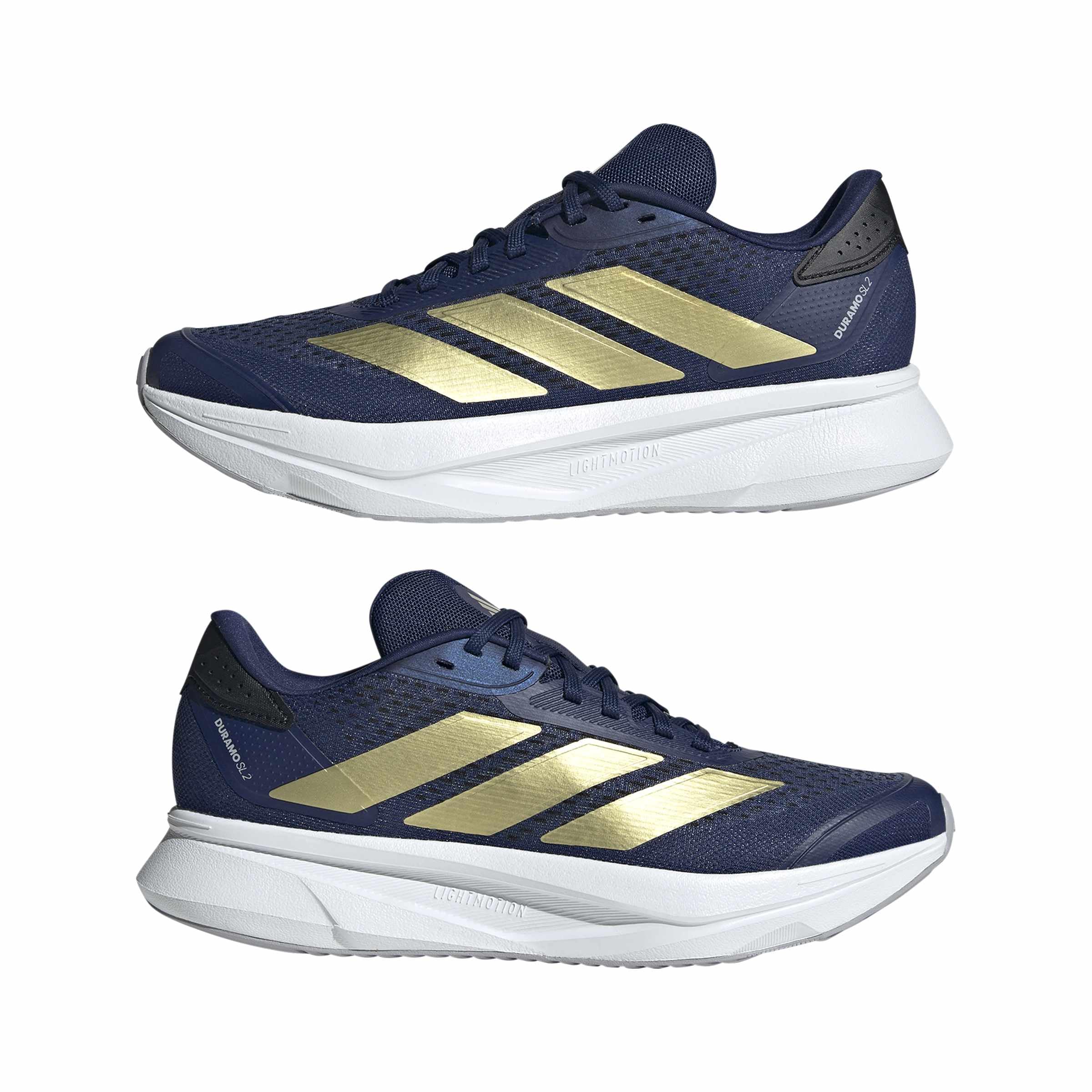 adidas Kobiety DURAMO SL 2 Running Shoes, dark blue/gold met./halo silver, 44 EU