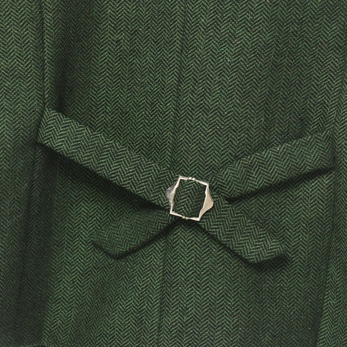 CAMDOM Damen 50er Jahre Vintage Tweed Slim Fit Weste V-Ausschnitt Zweireihiger Mantel mit Taschen Ärmellos