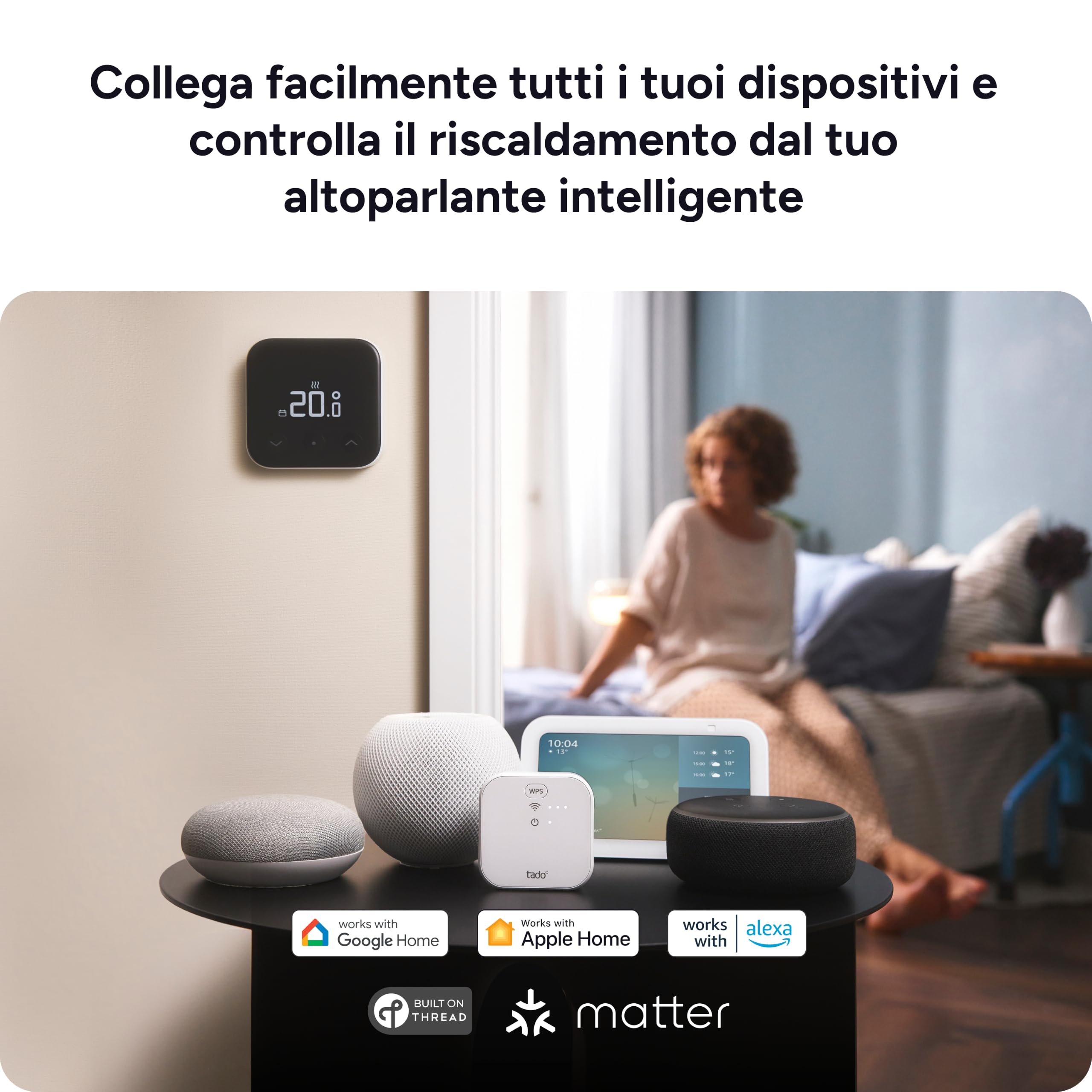 tado° termostato intelligente X – Starter Kit, termostato ambiente cablato e Bridge X — immagine 8 di 16