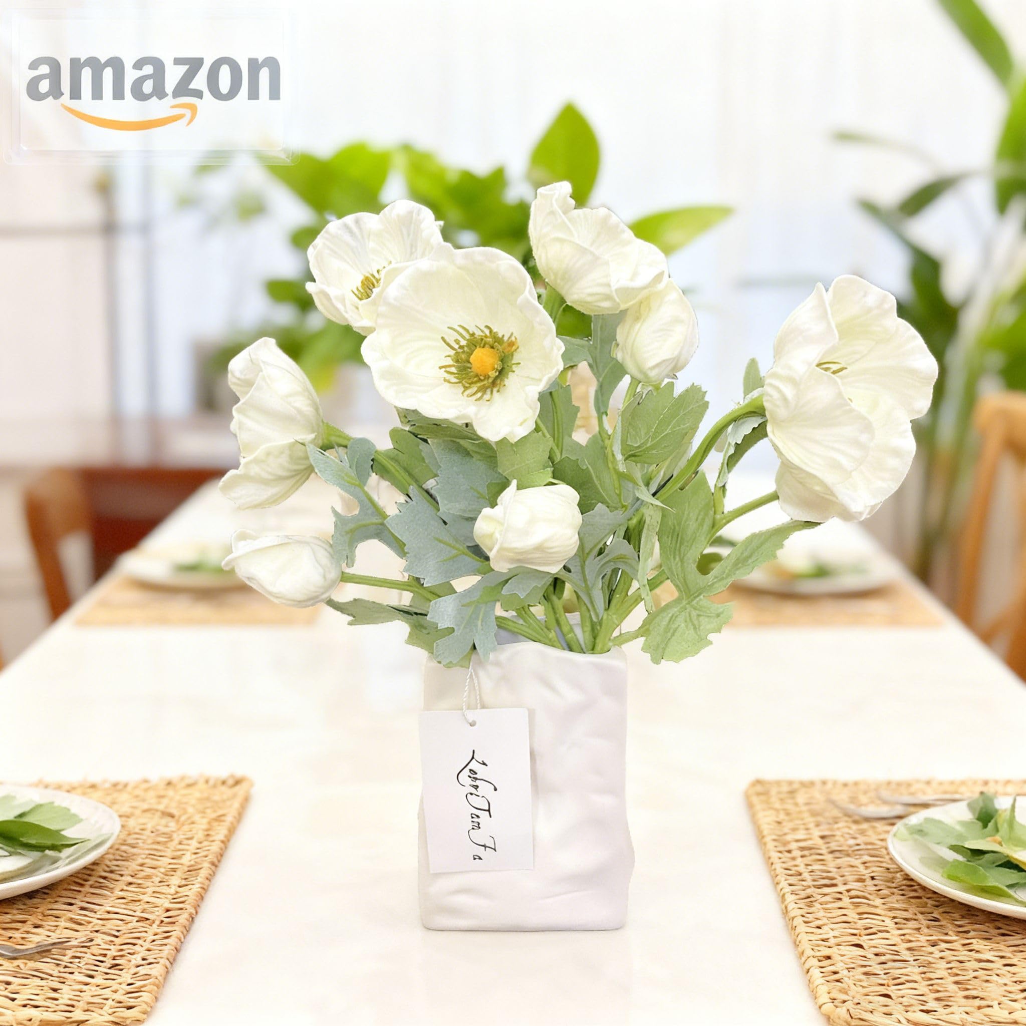 TOCCA ANEMONE BOUQUET コート サイズ2 Amazon.com: LebriTamFa 5Pcs Artifical Real Touch PU Anemone Flower