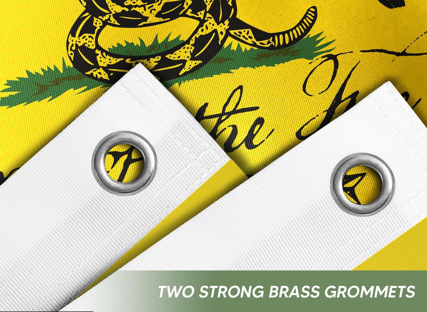 Don't Tread On Me Gadsden Flag Liberty or Death Land of The Free Betsy Ross Flag Patriotic 1776 Flag Rattle Snake Outdoor Indoor Decorative House Flag 30" x 40" (2.5x3.3 ft)