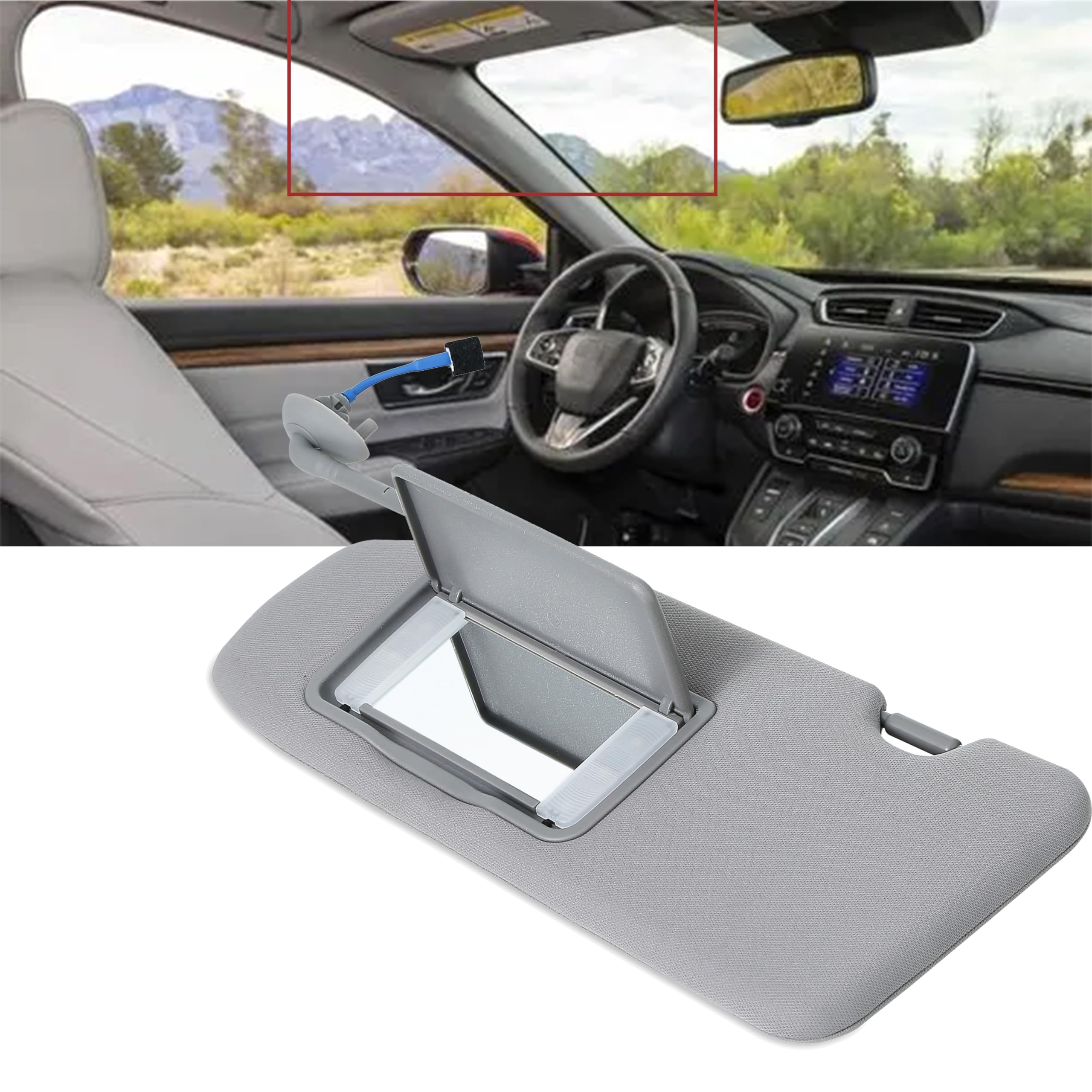 Driver Side Sun Visor Fit For Honda CRV 2017 2018 2019 2020 2021 2022 - View #8