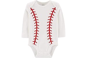 Carter's Baby Sports Costume Collectible Bodysuit (12 Months, White Baseball)