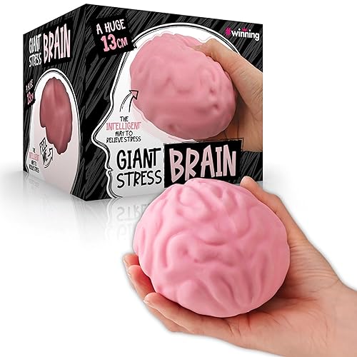 Stress Brain Ball 10 cm Large Squishy Anti-Anxiety Hand Fidget Relief Aid