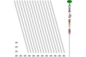 Titanium 15 Pack 8/32 Hex Nuts 15 Pcs M4 12 Inch Threaded Rods