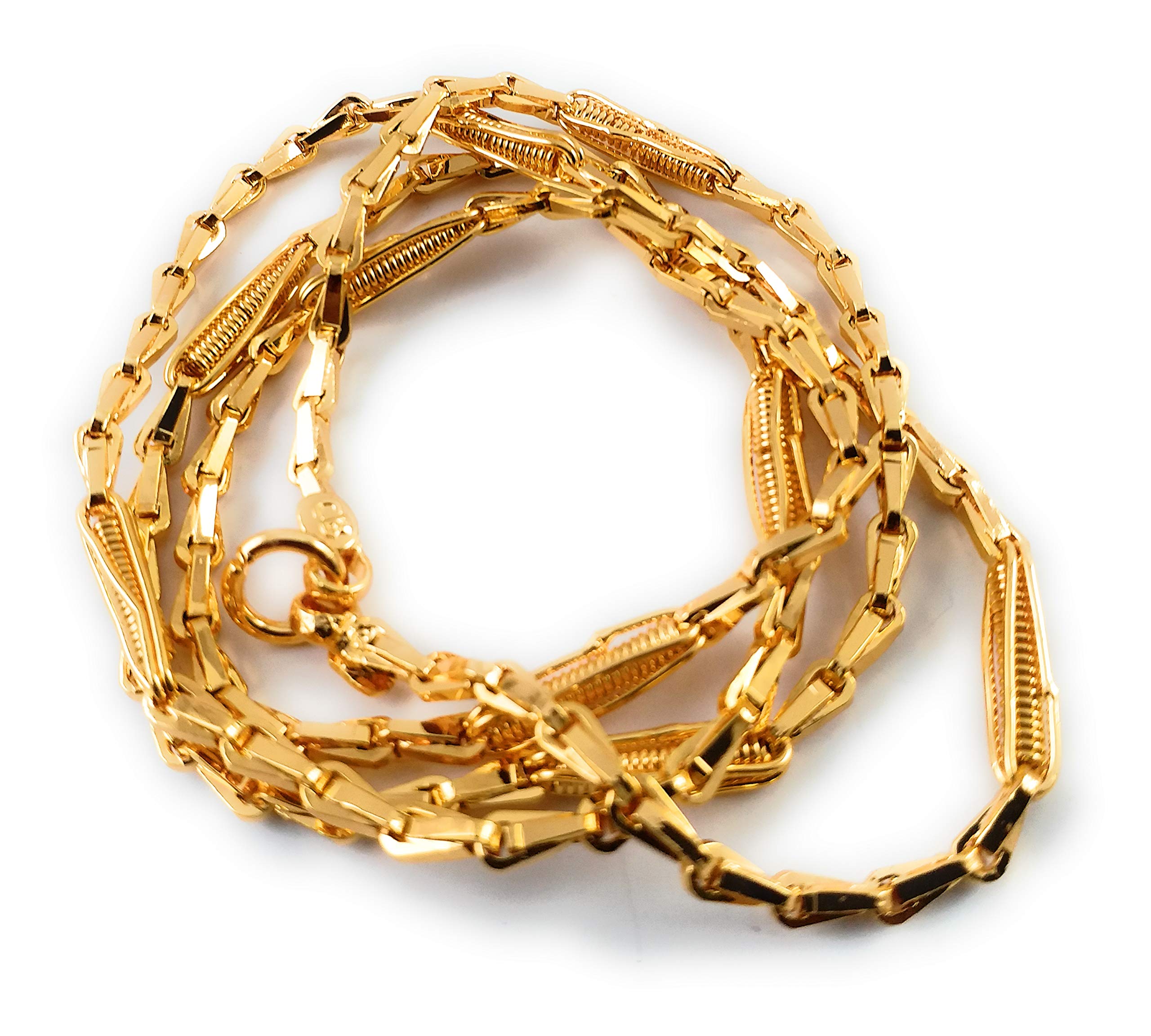 AFJ GOLD 1 Gram Micro Gold Plated Traditional Designer Fashion Jewellery Chain for Women & Girls (B07YDQ52WG) Amazon Price History, Amazon Price Tracker