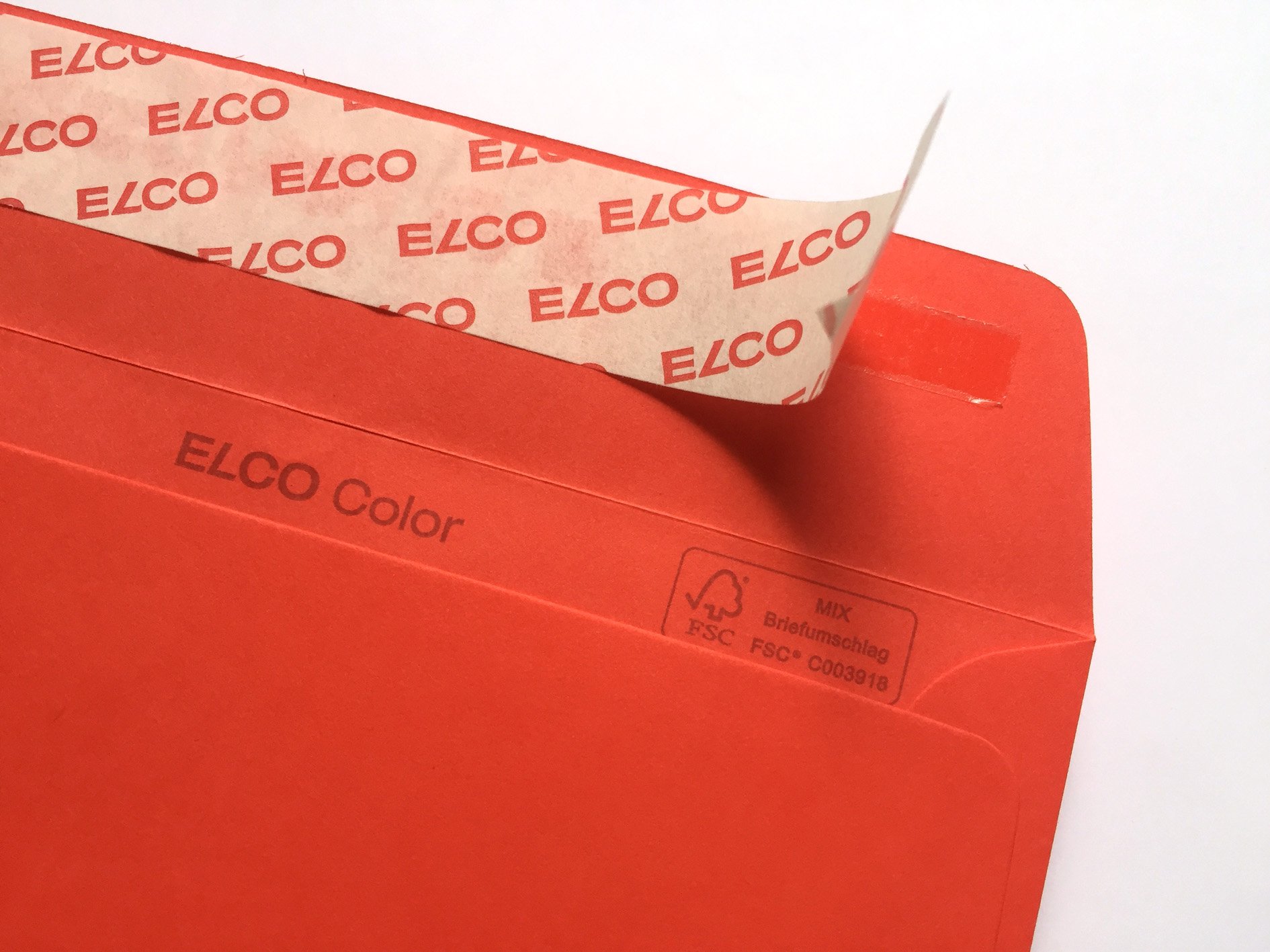 Sobres De Colores 50 Sobres, Rojo, Oscuro, Marca ELCO, 229 X 114 Mm, Cierre Autoadhesivo Con Tira, 100 G/m² Carta Pantone