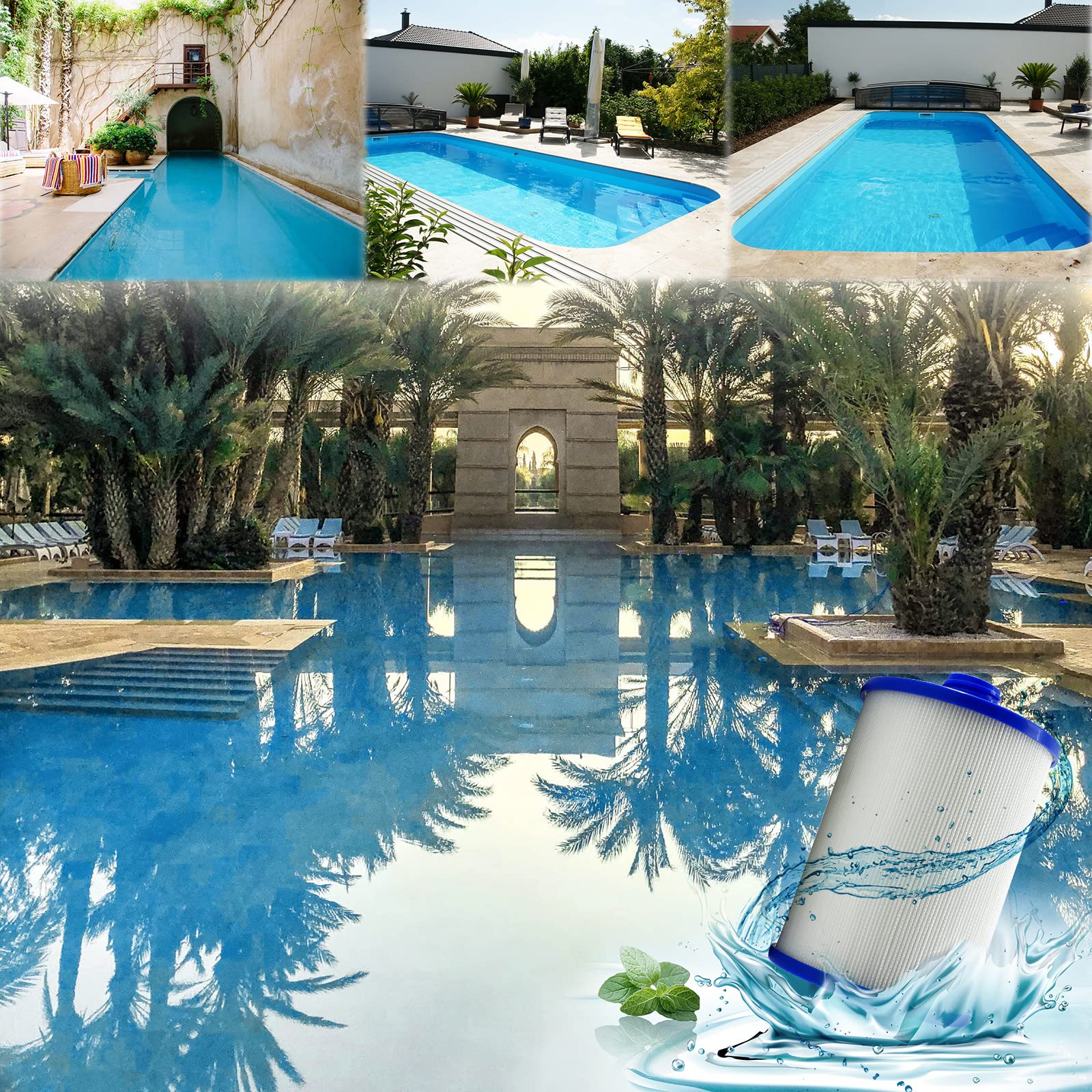 YANHUA Filtro Spa per Filtro PWW50 Cartuccia Filtro Ricambio per Pleatco PWW50P3 per Unicel 6CH-940 Filbur FC-0359 Waterway Plastics 817-00