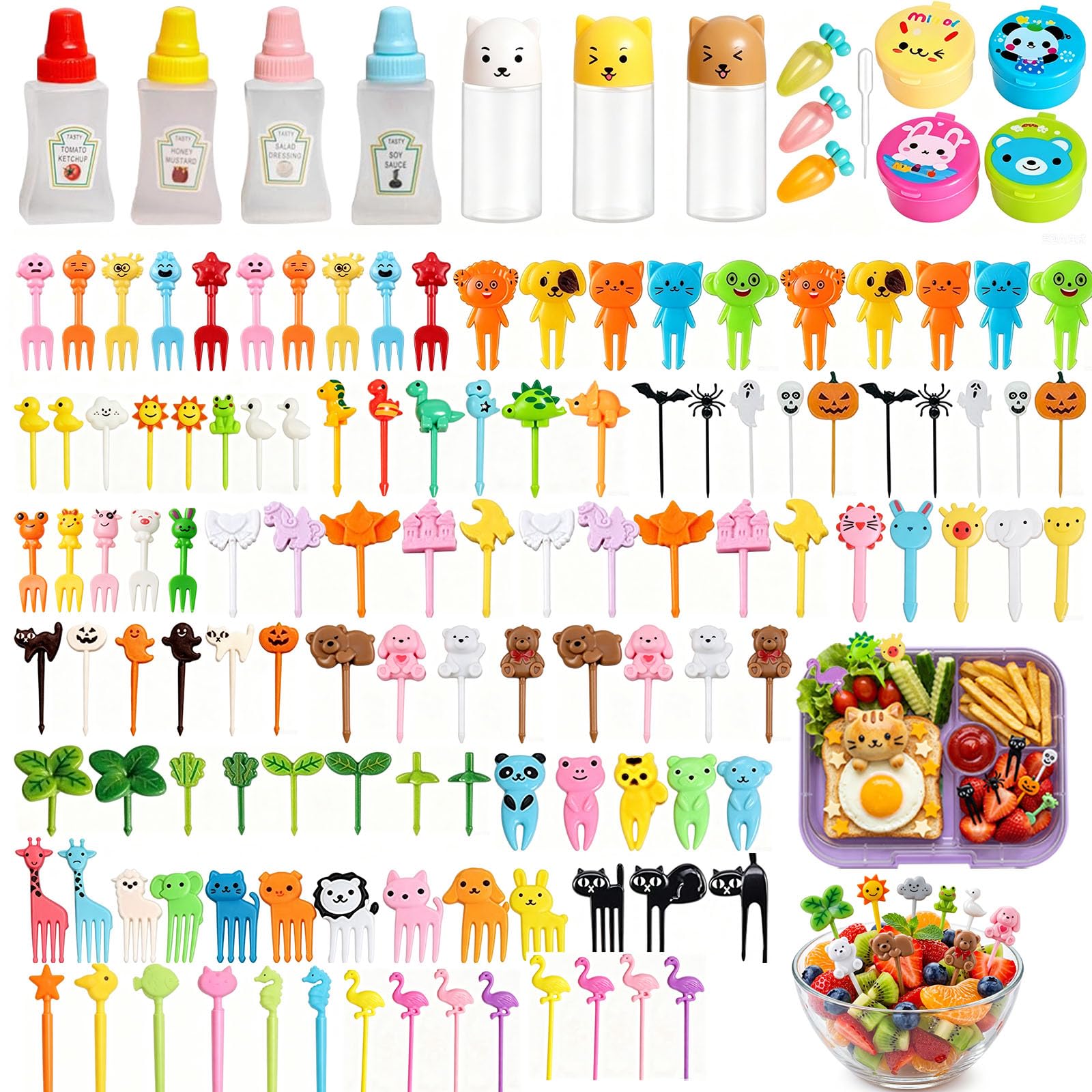 Jotyslh 174-Piece Bento Accessories