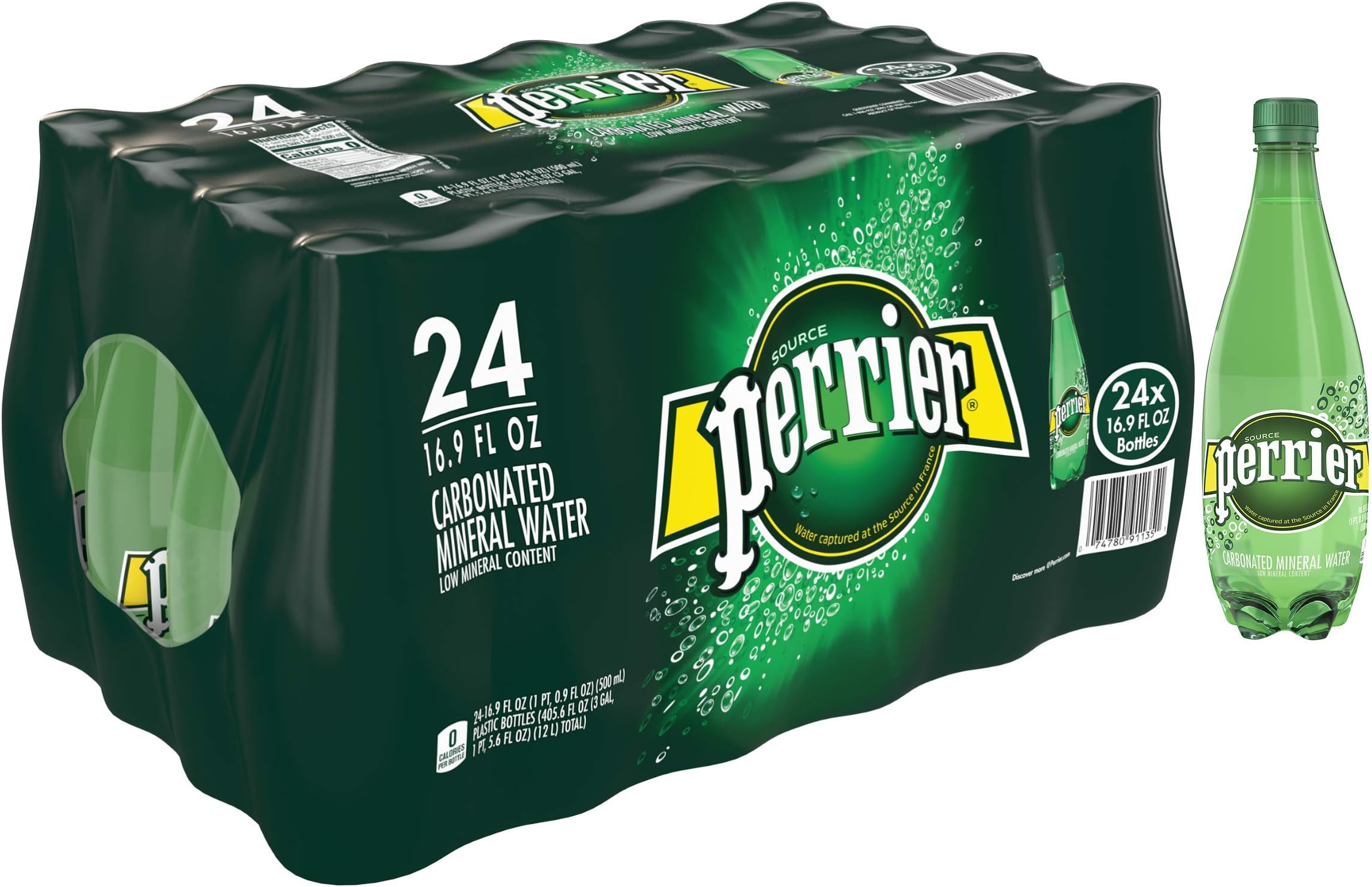 Perrier Sparkling Natural Mineral Water 24 x 500ml